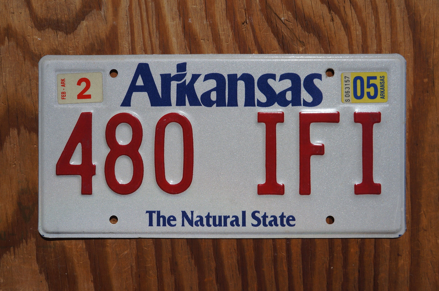 2005 Arkansas The Natural State Vintage License Plate