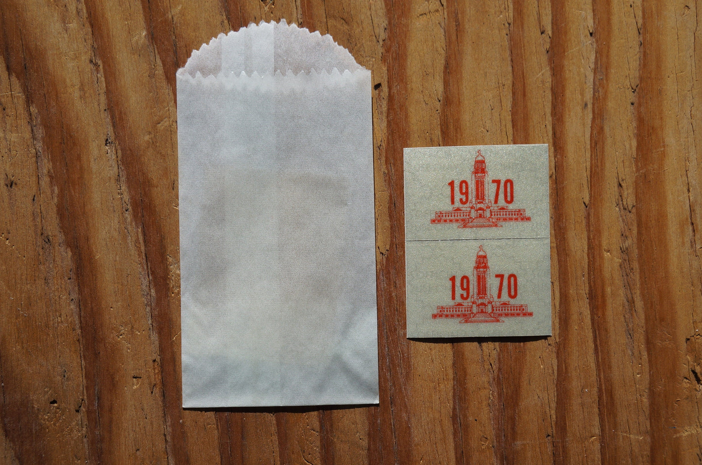 AUTHENTIC 1970 Nebraska License Plate Validation Stickers PAIR / SET - For 1969