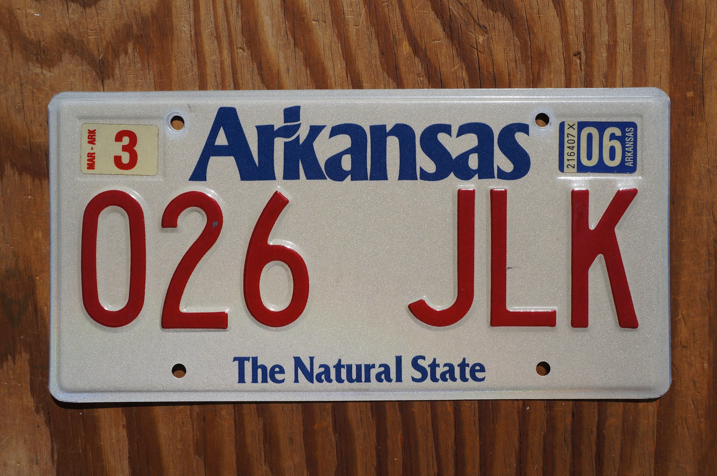 2006 Arkansas The Natural State Vintage License Plate