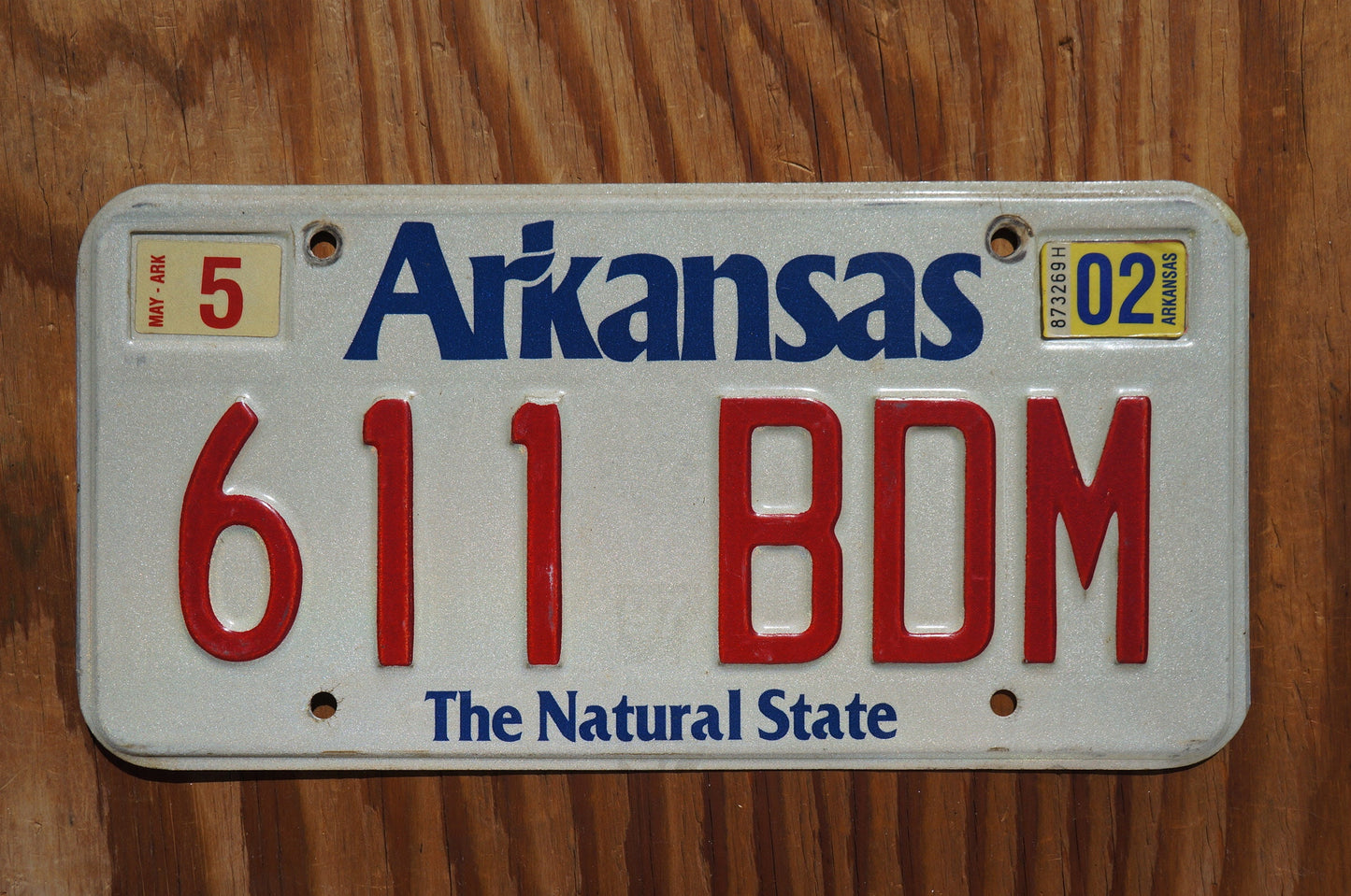 2002 Arkansas The Natural State Vintage License Plate