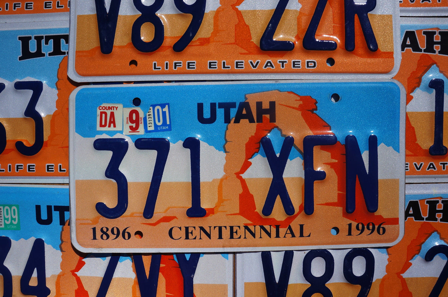 One or More - UTAH ORANGE ARCHES License Plate