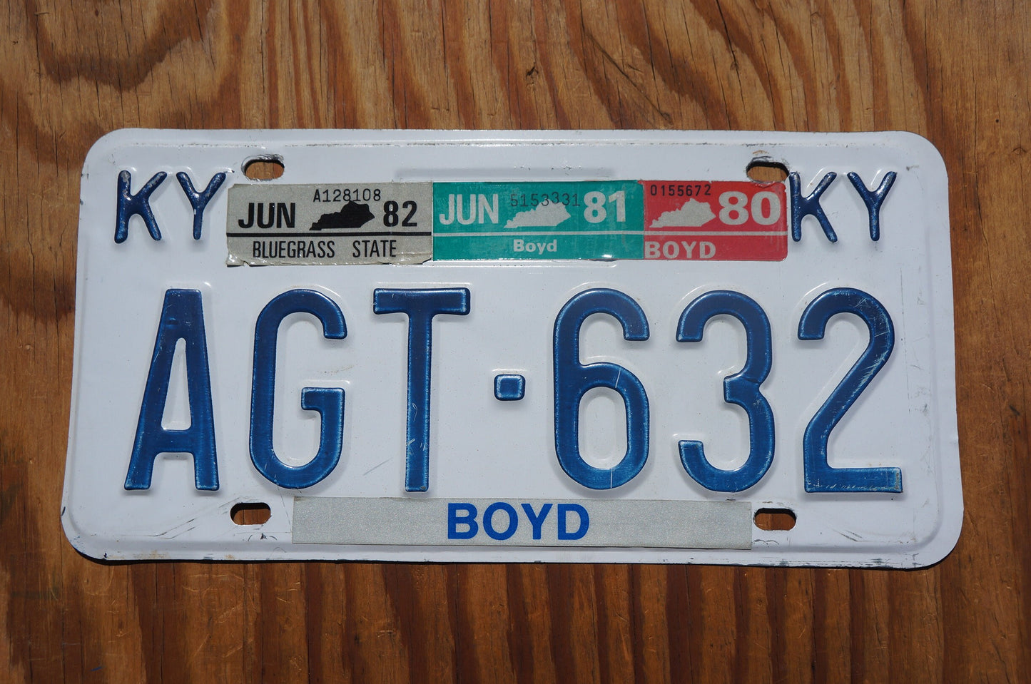 1980 1981 1982 Kentucky Vintage License Plate