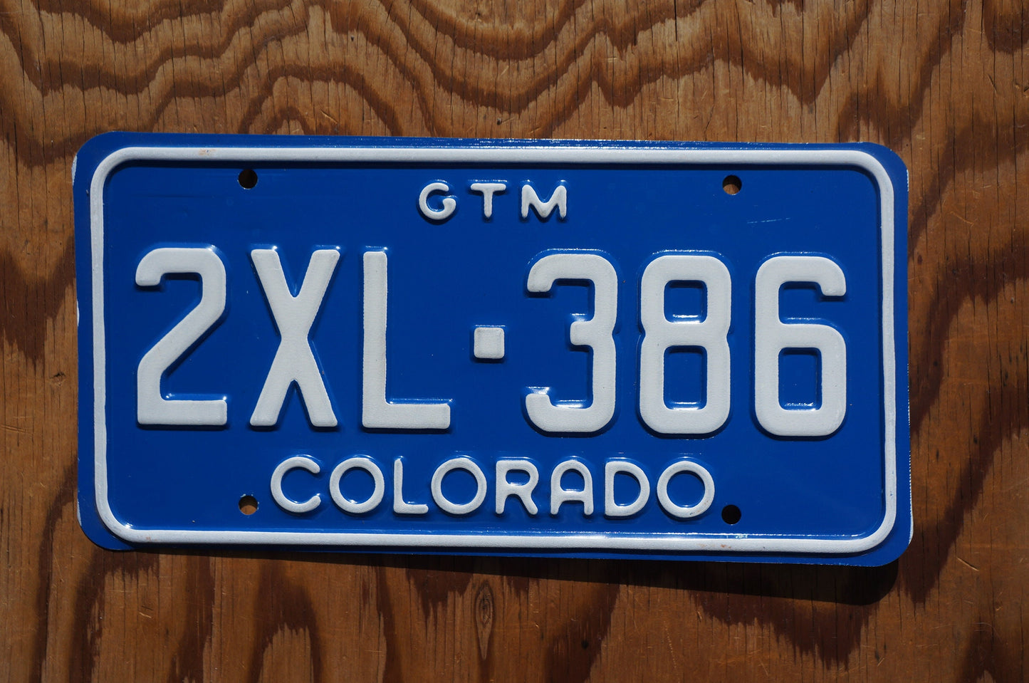 Mint Colorado GTM BLUE License Plate