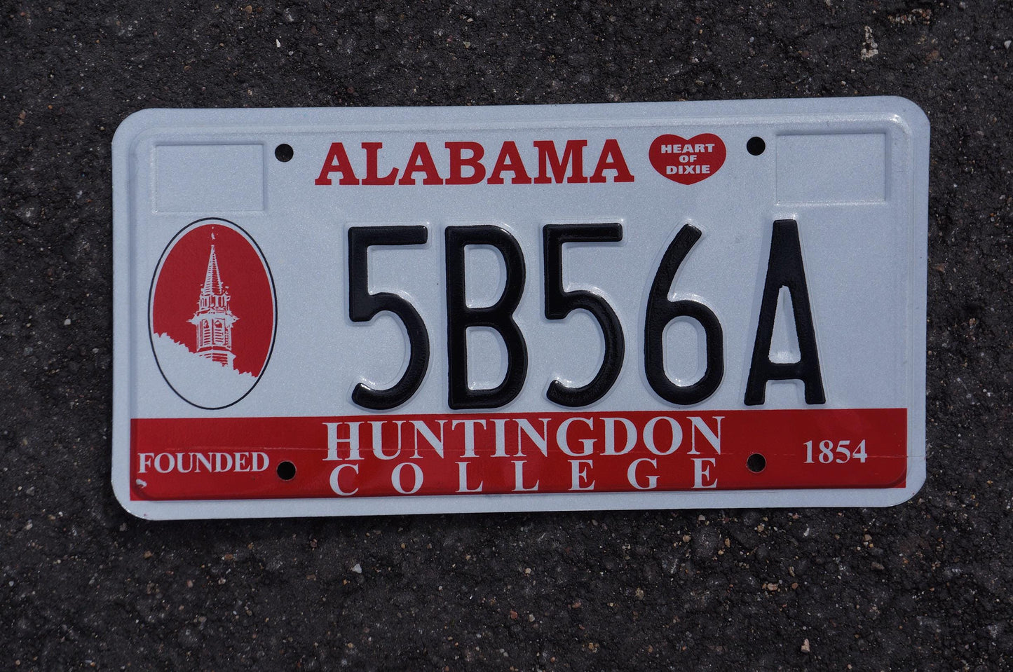 Alabama HUNTINGDON COLLEGE License Plate