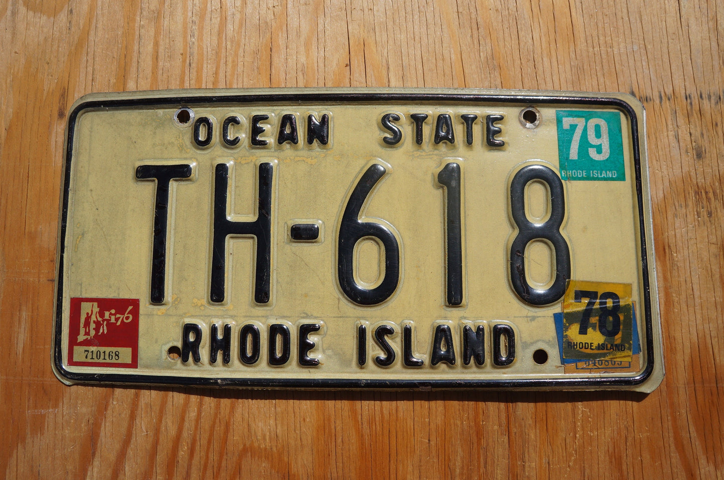 1976 1977 1978 1979 Rhode Island Vintage License Plate