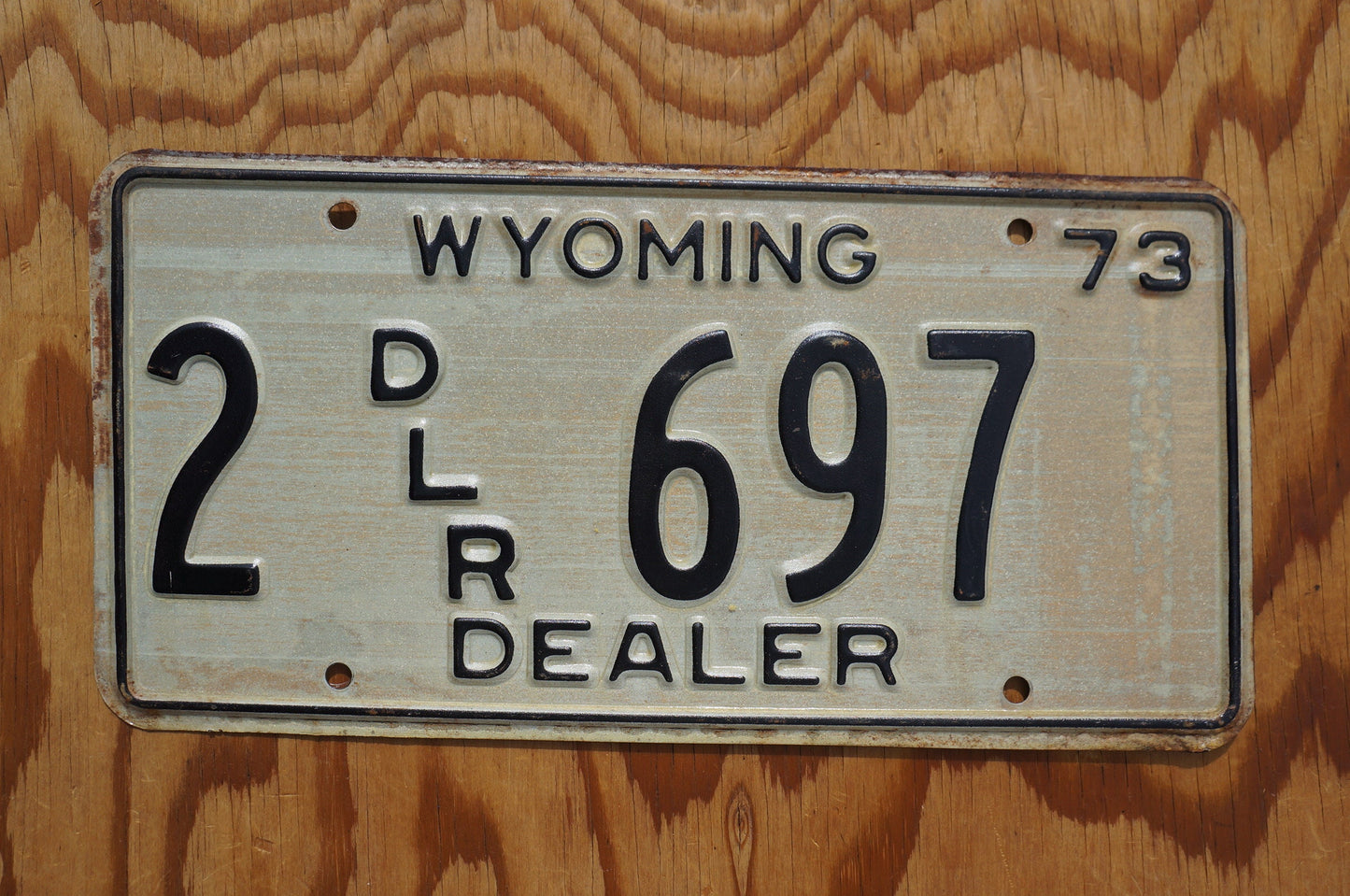 1973 Wyoming DEALER License Plate # 2 - 697