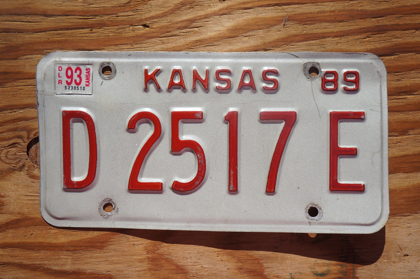 1989 1993 Kansas Vintage License Plate
