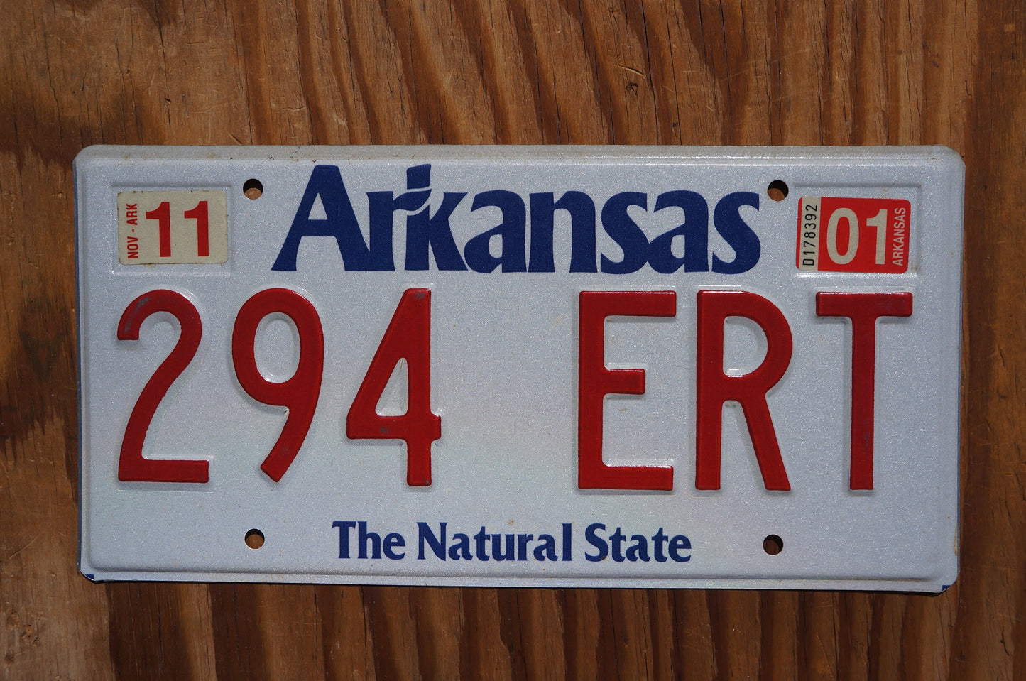 2001 Arkansas The Natural State Vintage License Plate