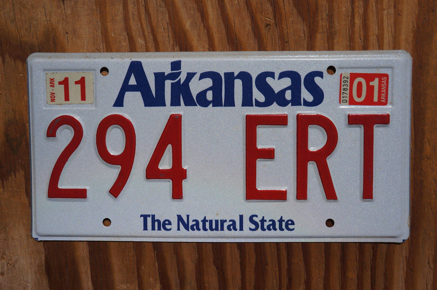 2001 Arkansas The Natural State Vintage License Plate