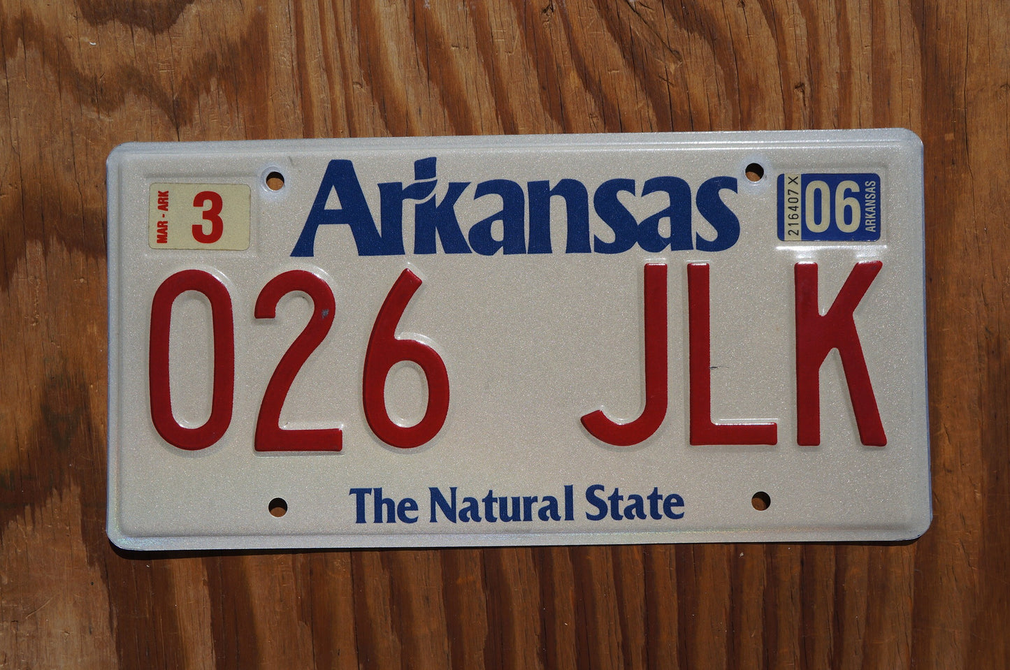 2006 Arkansas The Natural State Vintage License Plate