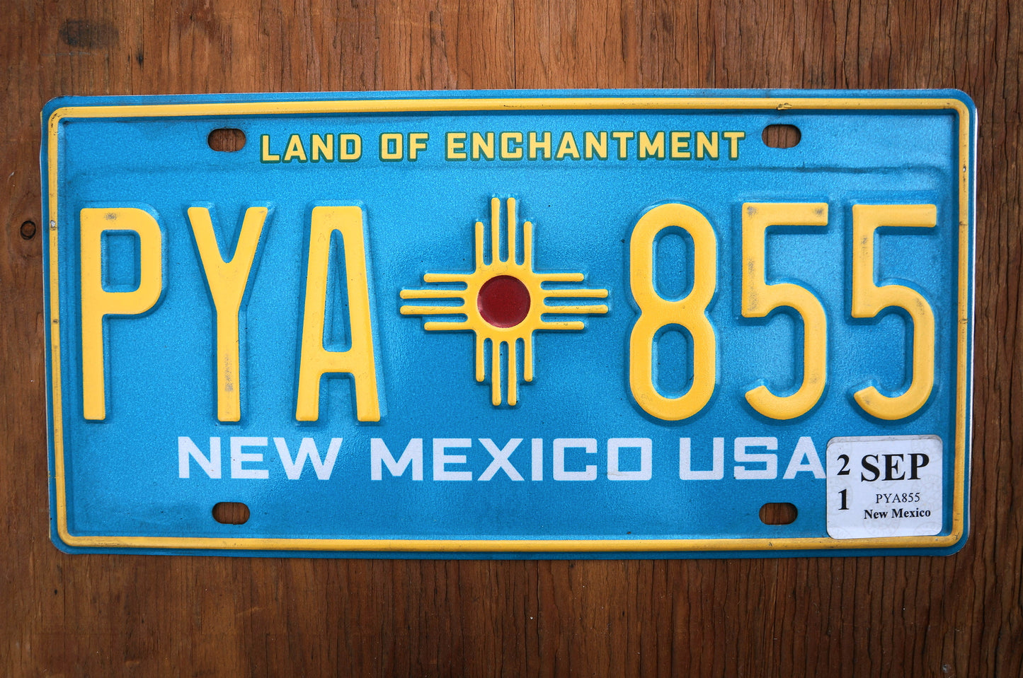 NEW MEXICO LICENSE PLATE - Turquoise Blue Aqua License Plates Tags
