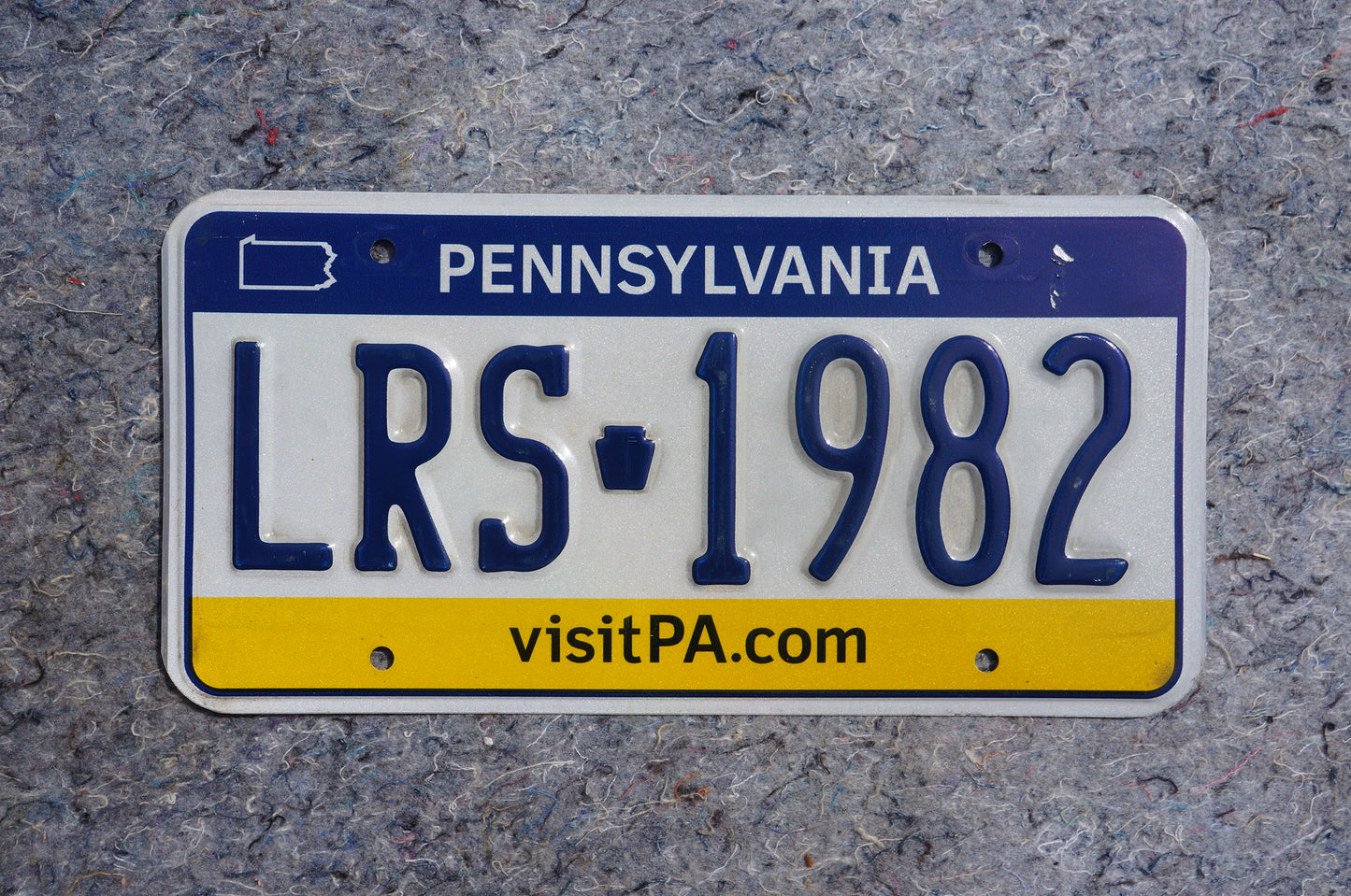 Pennsylvania License Plate # LRS - 1982