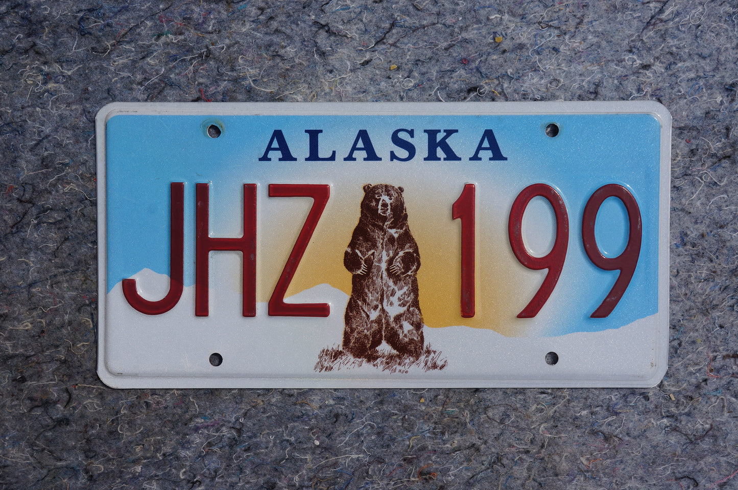 ALASKA Grizzly Bear License Plate