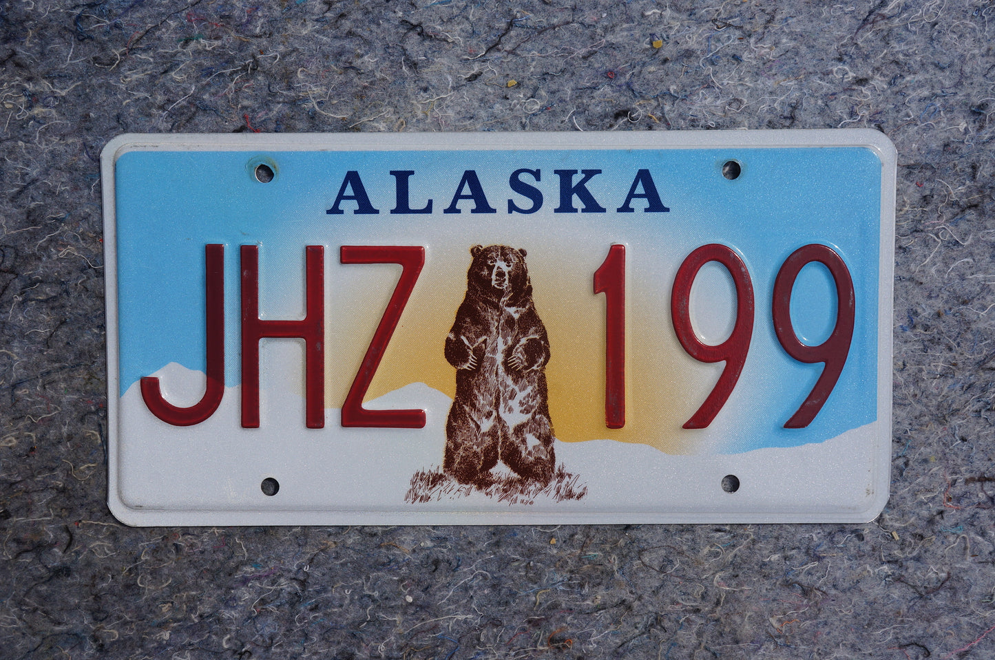 ALASKA Grizzly Bear License Plate