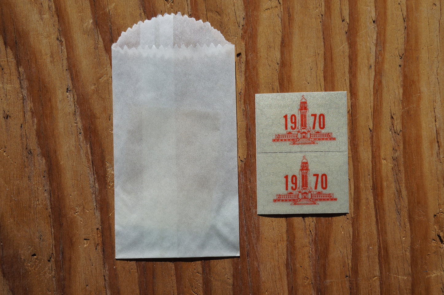 AUTHENTIC 1970 Nebraska License Plate Validation Stickers PAIR / SET - For 1969