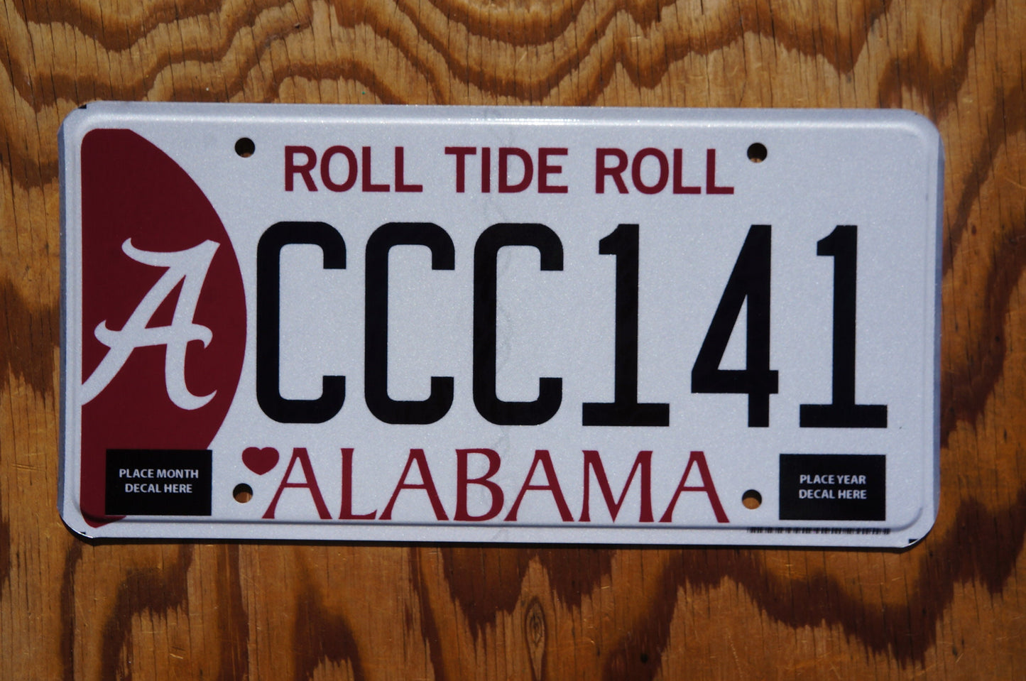 Alabama ROLL TIDE ROLL Graphic License Plate # CCC141