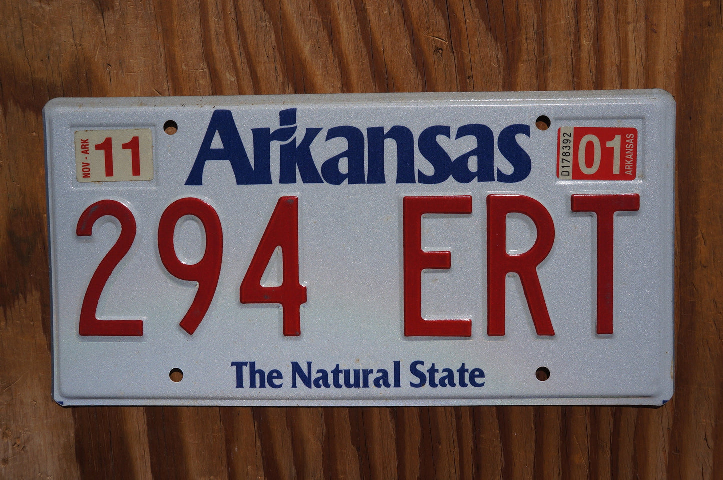 2001 Arkansas The Natural State Vintage License Plate