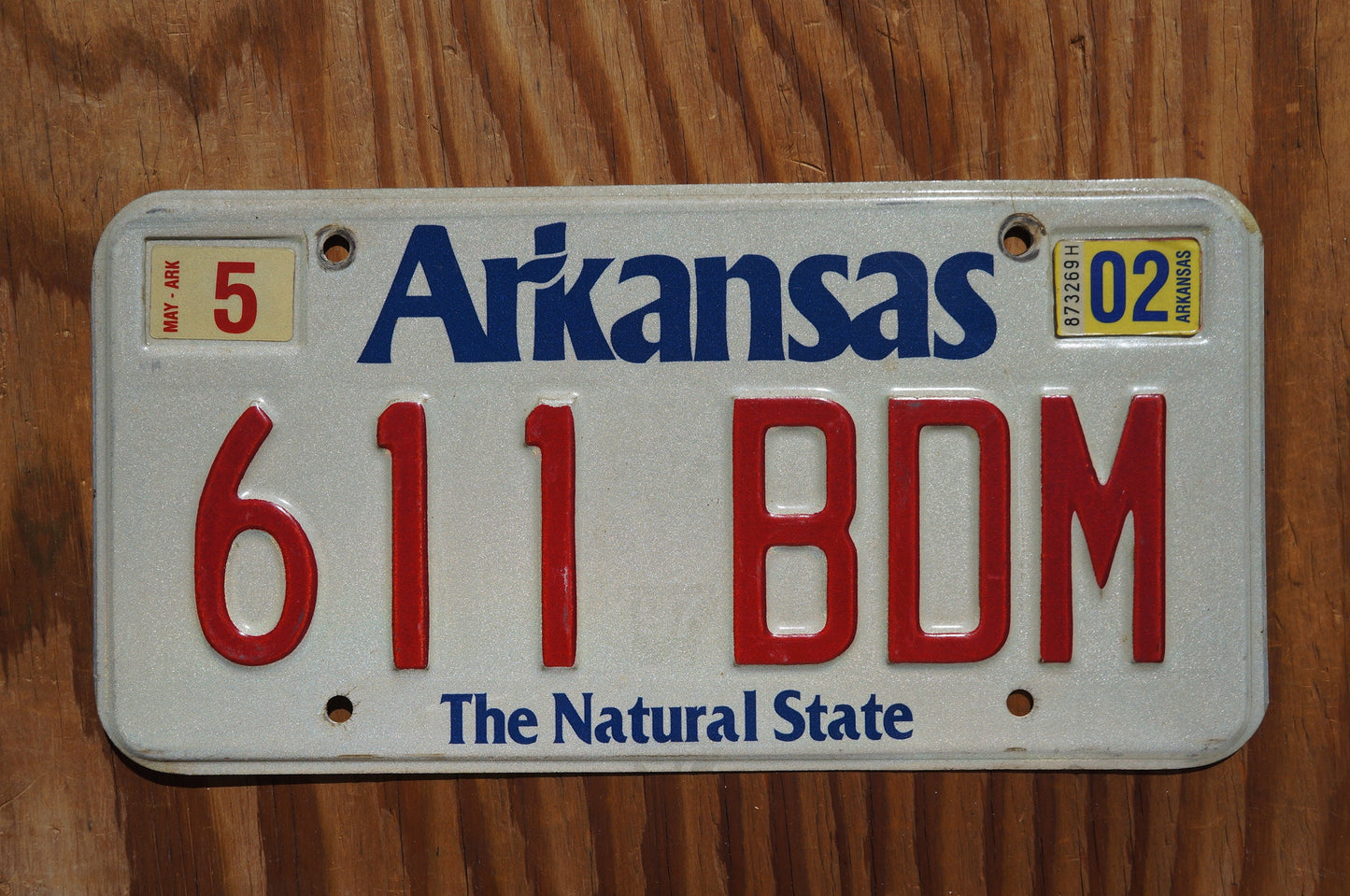 2002 Arkansas The Natural State Vintage License Plate
