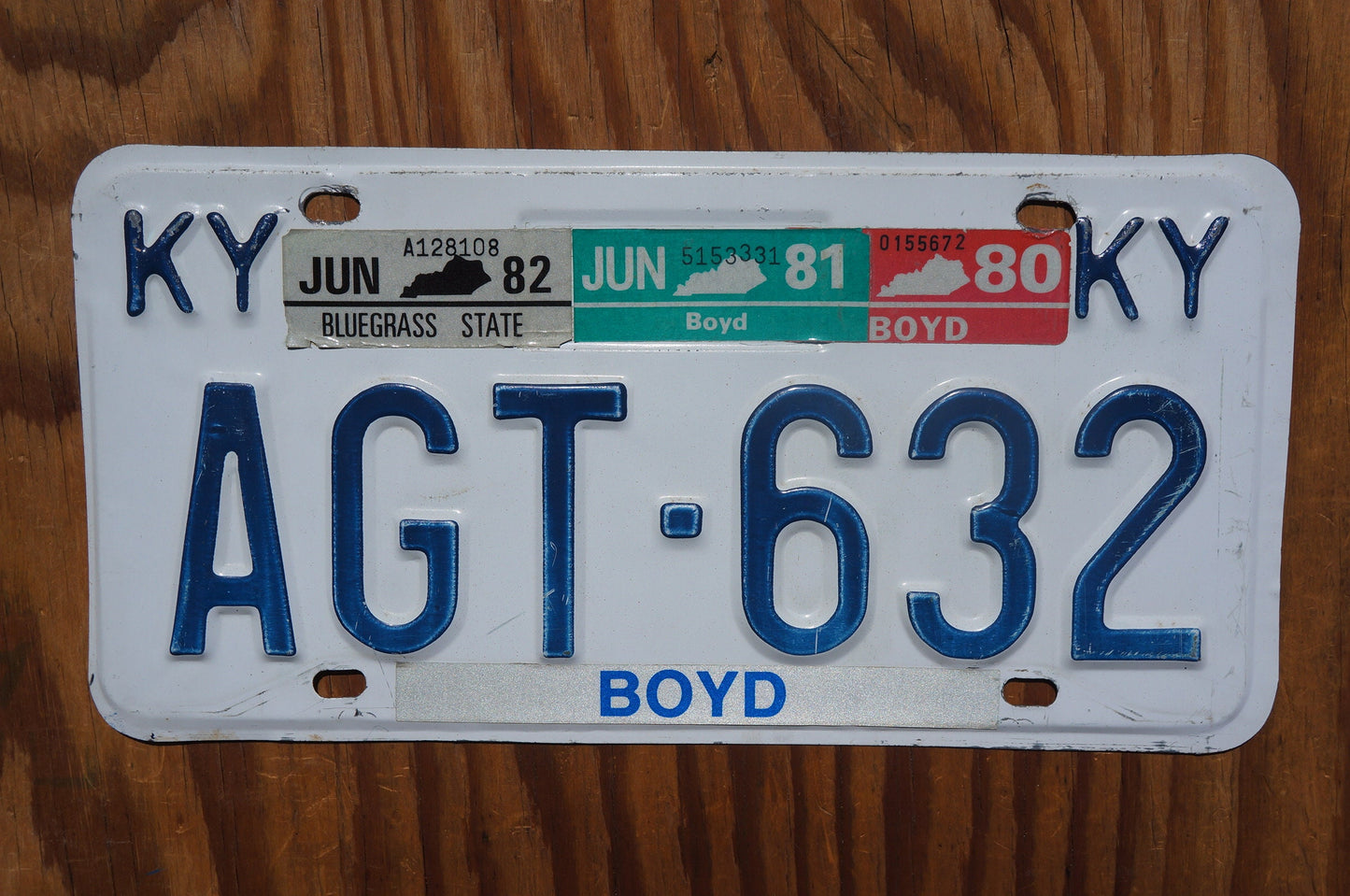 1980 1981 1982 Kentucky Vintage License Plate