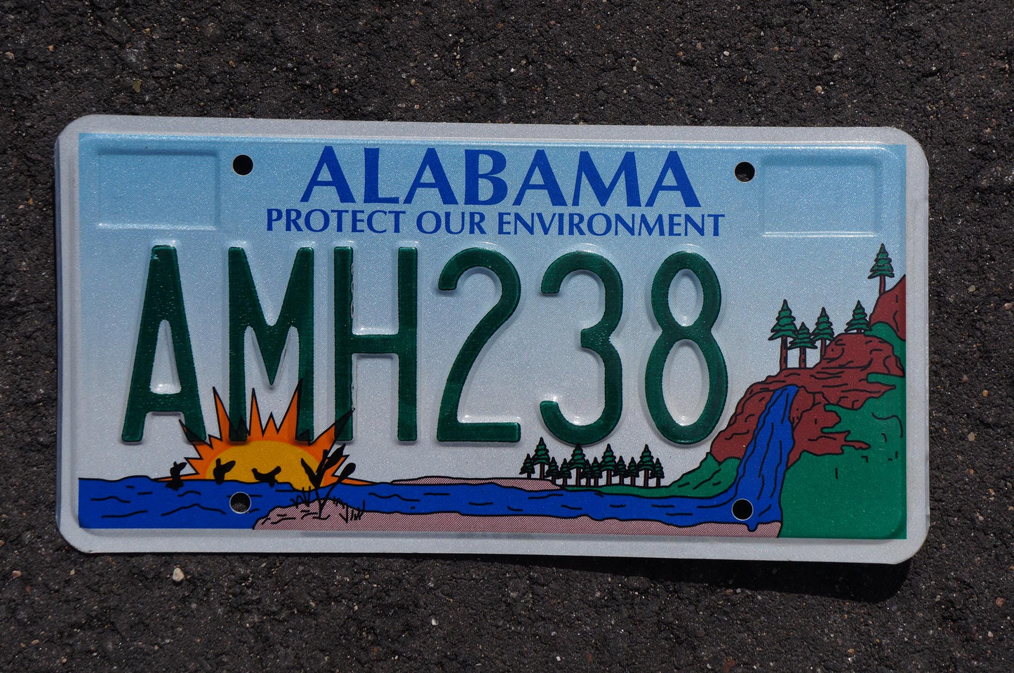 Alabama PROTECT OUR ENVIRONMENT Colorful Graphic License Plate