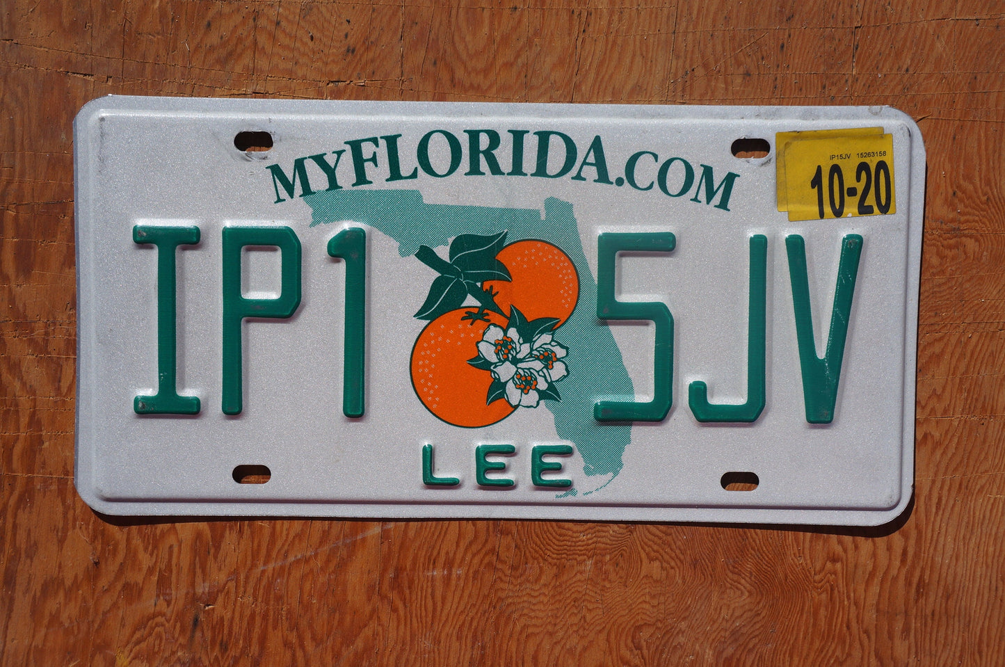 2020 Florida LEE County Double Oranges License Plate