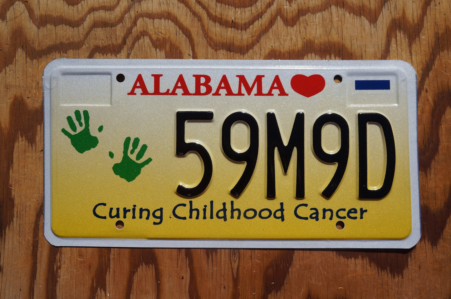 Alabama Curing Childhood Cancer Graphic License Plate