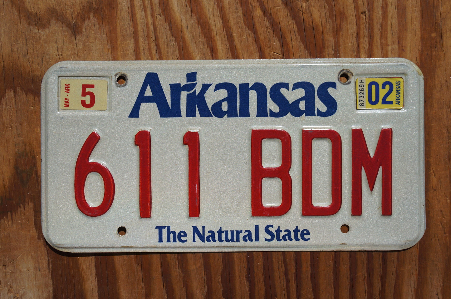 2002 Arkansas The Natural State Vintage License Plate