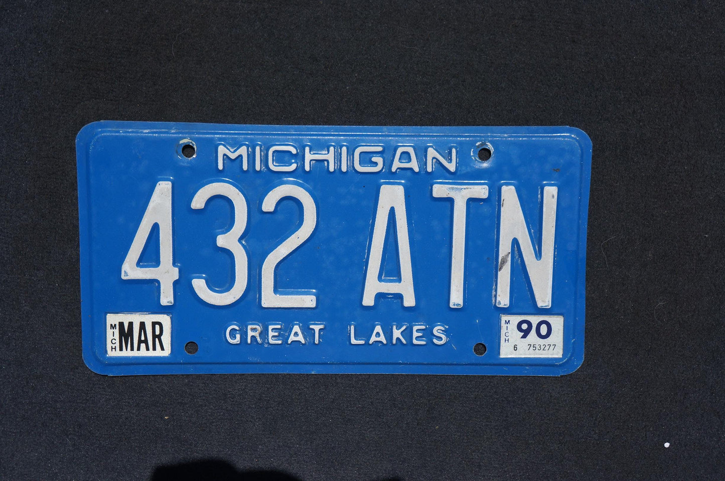 1990 Michigan License Plate