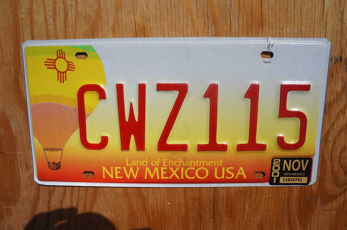 One or More - New Mexico Orange Hot Air Ballon License Plate