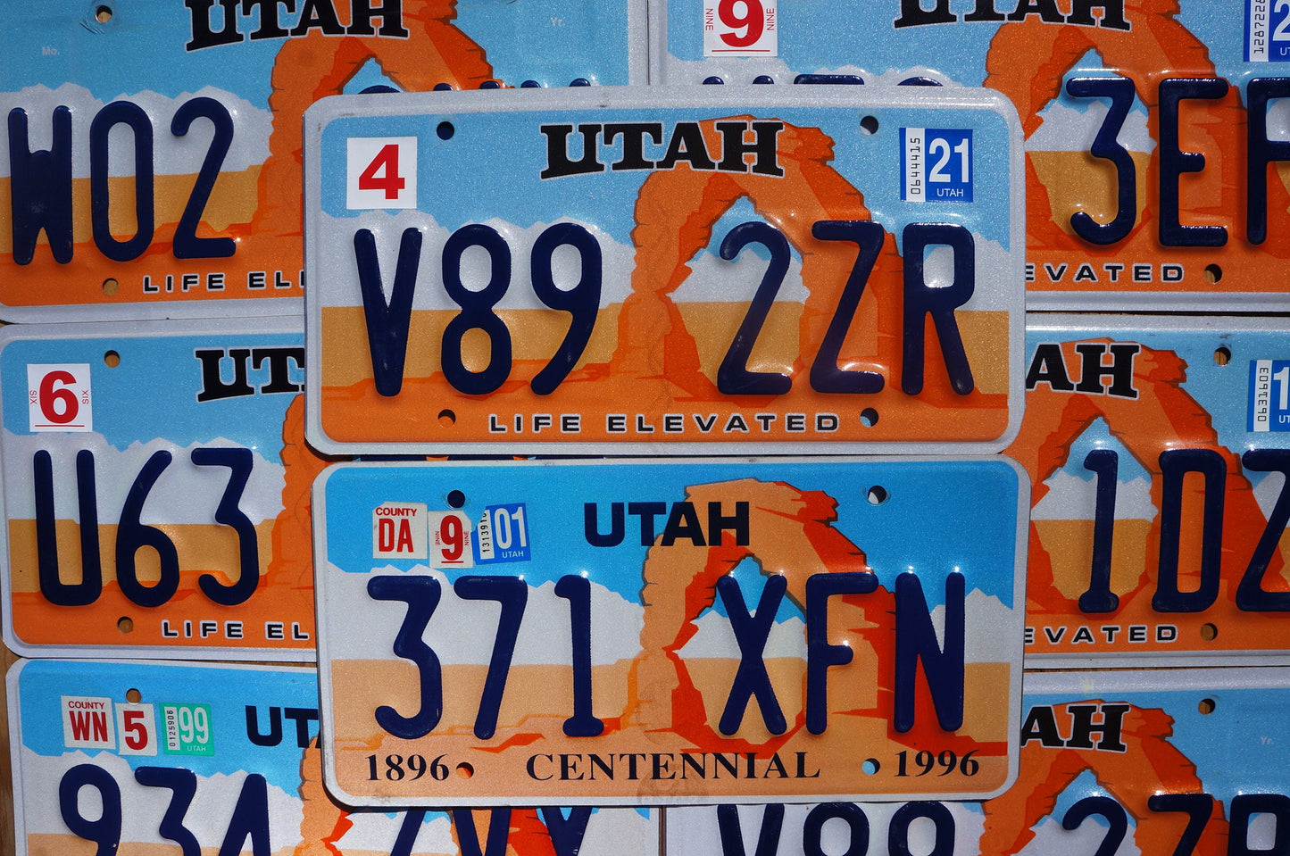One or More - UTAH ORANGE ARCHES License Plate