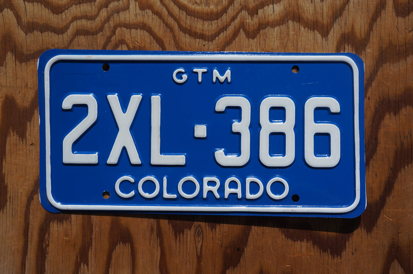 Mint Colorado GTM BLUE License Plate