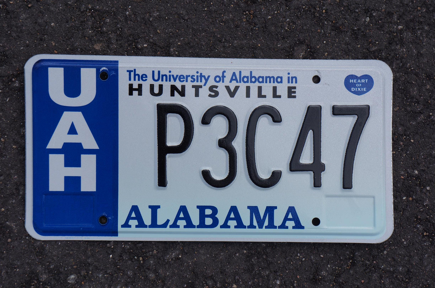 University of Alabama in Huntsville License Plate