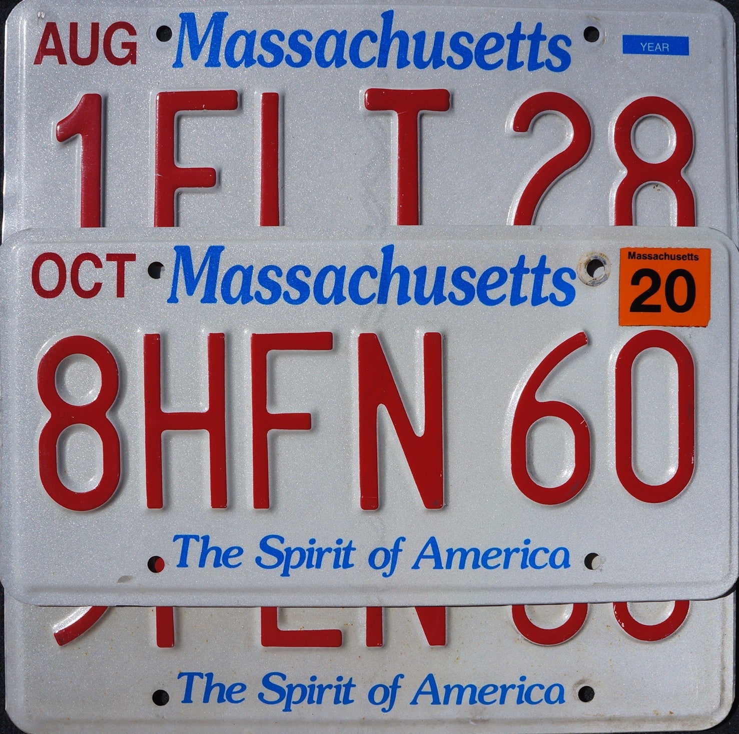 Massachusetts License Plates
