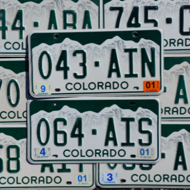 Colorado License Plates