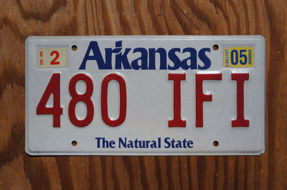 2005 Arkansas The Natural State Vintage License Plate