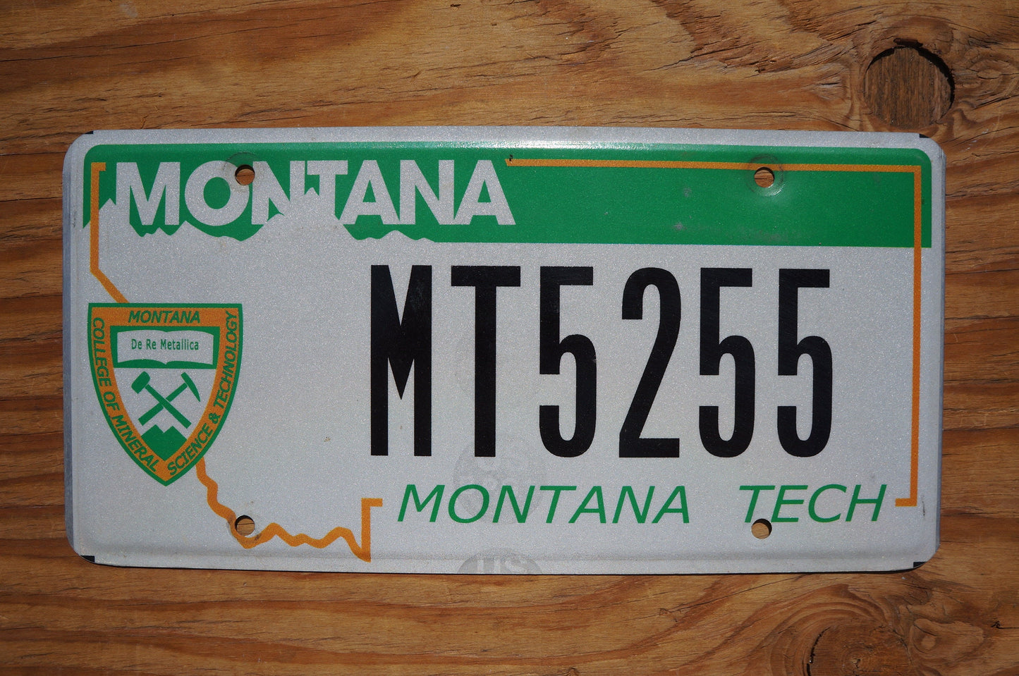 Montana License Plate MONTANA TECH COLLEGE