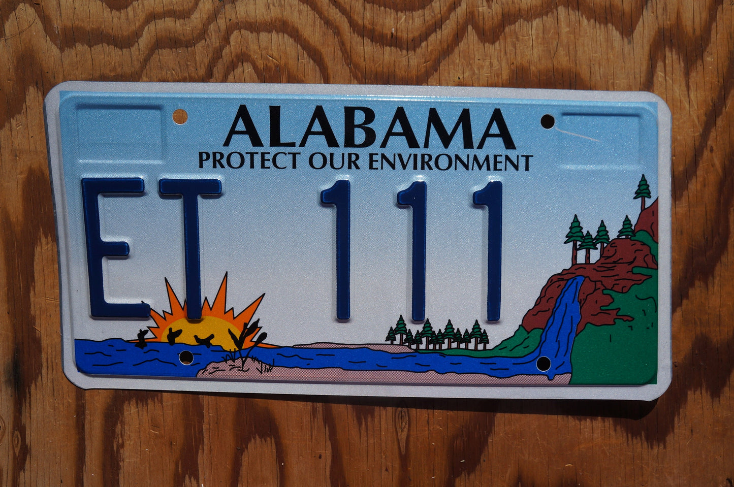 Alabama 'Protect Our Environment' Graphic License Plate ET111