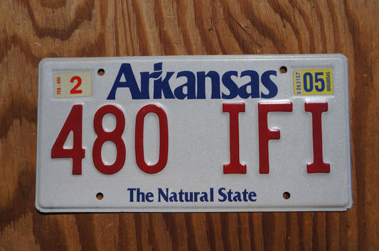 2005 Arkansas The Natural State Vintage License Plate