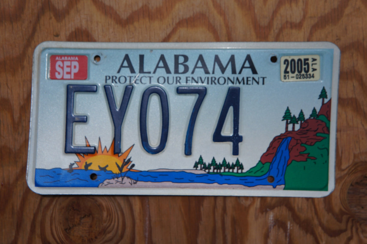 Alabama License Plate: Protect Our Environment, Wildlife Graphic