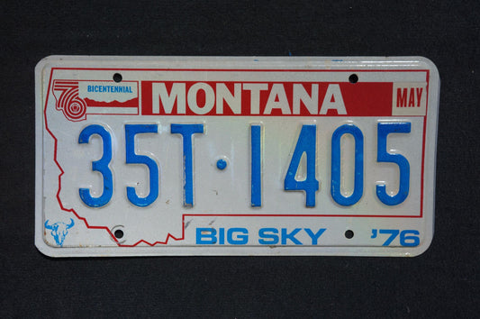 1976 Montana BICENTENNIAL License Plate