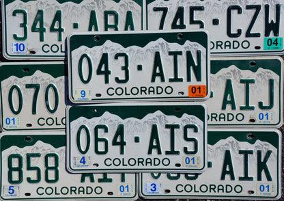 One or More - COLORADO SNOW MOUNTAINS License Plate