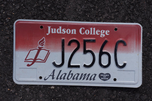 Alabama Judson College License Plate