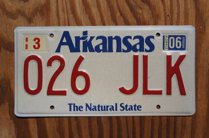 2006 Arkansas The Natural State Vintage License Plate