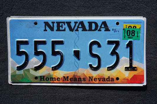 Nevada License Plate # 555 - S31