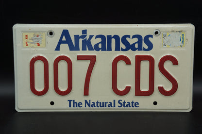 Arkansas The Natural State Vintage License Plate # 007 CDS