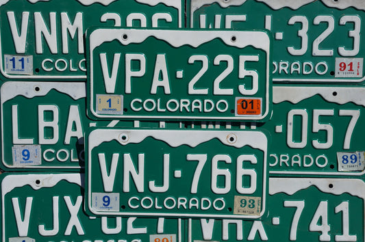 One or More - COLORADO GREEN MOUNTAINS License Plate