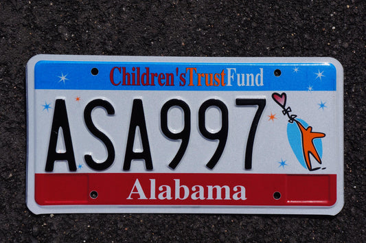 Alabama CHILDREN'S TRUST FUND Colorful Graphic License Plate