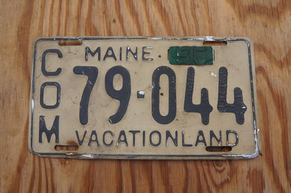 1955 Maine Commercial License Plate - Vacationland