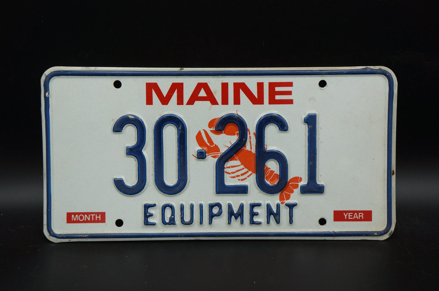 1995 Maine LOBSTER EQUIPMENT License Plate - Vacationland