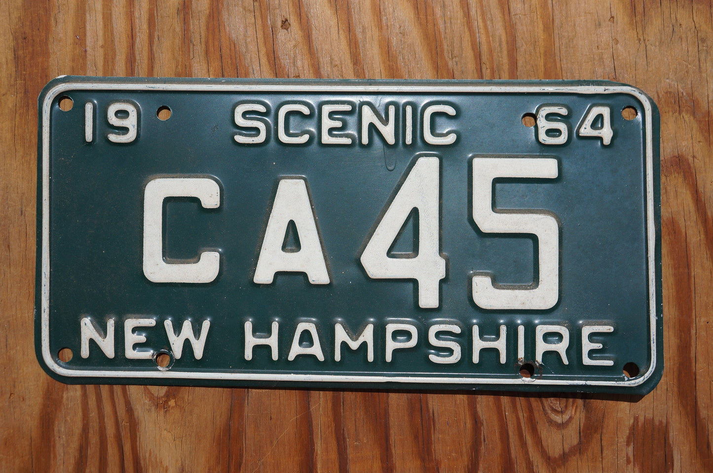 1964 SCENIC New Hampshire Vintage license plate
